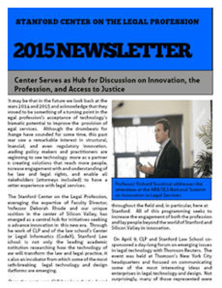 Rhode Center newsletter 2015