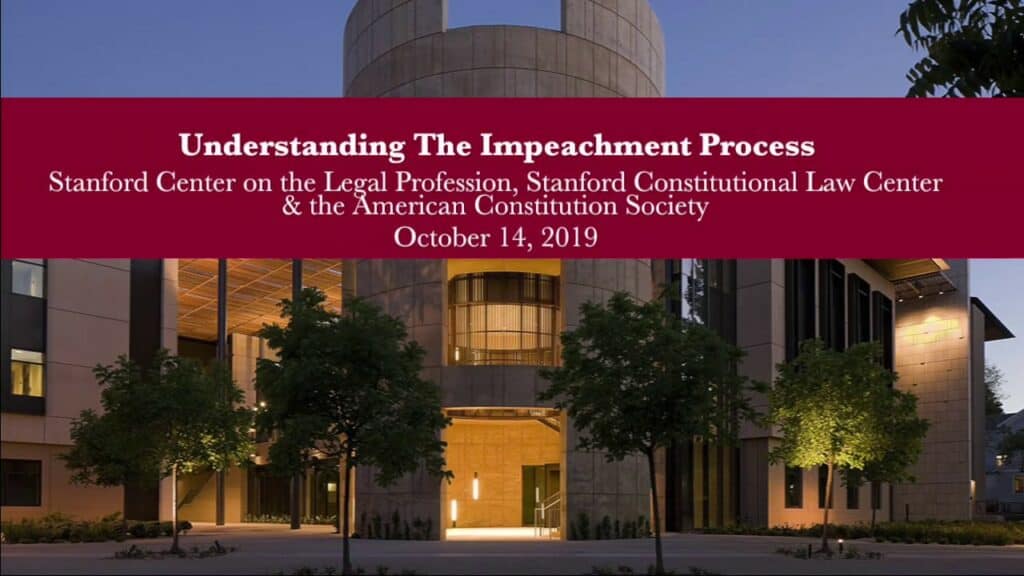 Event photo: the impeachment process