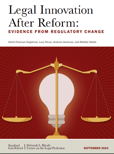 Legal Innovation After Reform Report