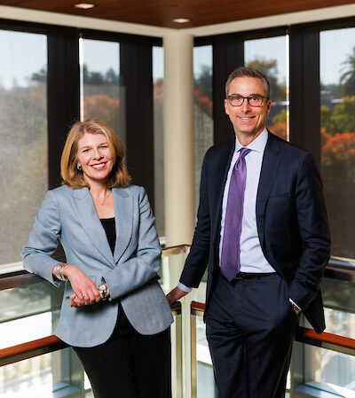 Nora and David Freeman Engstrom at Stanford Law School