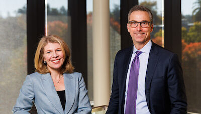 image of Nora and David Freeman Engstrom at Stanford Law School